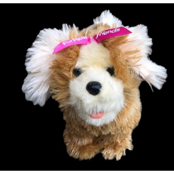 FurReal Friends Interactive Puppy Dog 8" Hasbro 2012 Small Tan Tested & Works - Picture 1 of 10
